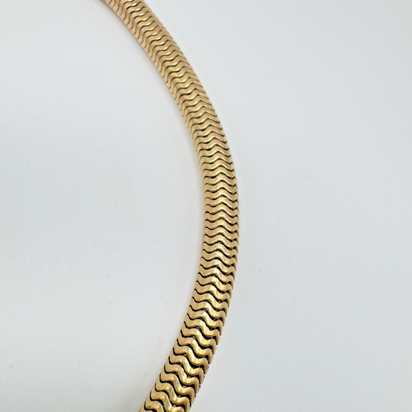 VTG Kreisler Snake Chain Choker Necklace Heavy High Quality Chunky 15.5" READ - Picture 4 of 9